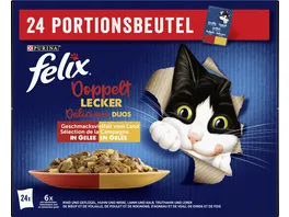 PURINA FELIX Doppelt Lecker in Gelee Geschmacksvielfalt vom Land Katzennassfutter