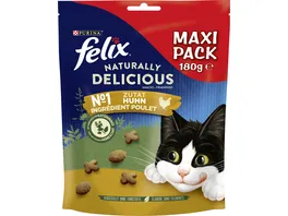 PURINA FELIX Katzensnacks Naturally Delicious mit Huhn Maxi Pack