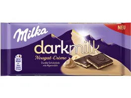 Milka Schokoladentafel Dark Milk Nougat Creme