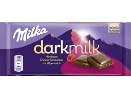 Milka Schokoladentafel Dark Milk Himbeer