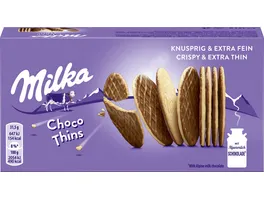 Milka Kekse Choco Thins knusprig extra fein
