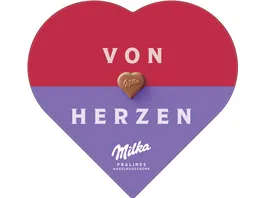 Mika I Love Milka Schokoladen Stueckchen Milch mit Nougat