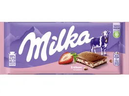 Milka Schokoladentafel Erdbeer
