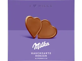 Milka Hauchzarte Herzen Alpenmilch