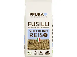 PPURA Bio Fusilli Vollkornreis glutenfrei 100 natuerlich