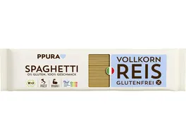 PPURA Bio Spaghetti aus Vollkornreis glutenfrei 100 natuerlich