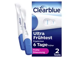 Clearblue Schwangerschaftstest Ultra Fruehtest 2er