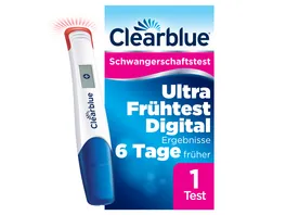 Clearblue Schwangerschaftstest Ultra Fruehtest Digital 1er