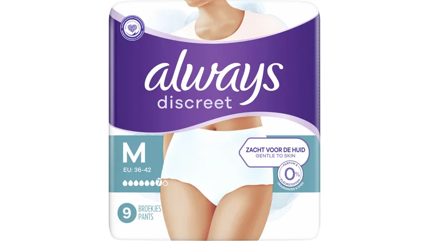 Always discreet Inkontinenz Pants plus M, 9 er