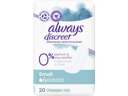 Always Discreet Inkontinenz Small 0 20ST