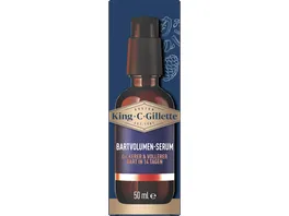 King C Gillette Bartpflege Bartvolumen Serum