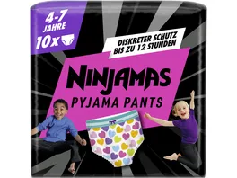 Ninjamas Pyjama Pants fuer Maedchen 4 7 Jahre