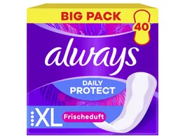 Always DAILY Slipeinlagen Protect Extra Long mit Frischeduft BigPack 40ST