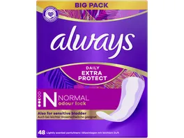 Always Slipeinlagen Expert Daily Protect Normal mit leichtem Duft BigPack 48ST