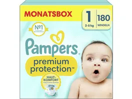 Pampers Premium Protection Windeln Gr 1 2 5kg Monatsbox