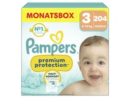 Pampers Premium Gr 3 Midi 6 10kg Monatsbox