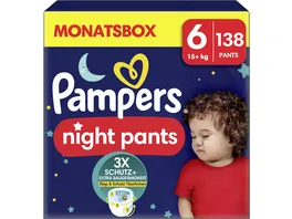 Pampers Baby Dry Windeln Night Pants Gr 6 15 kg Monatsbox