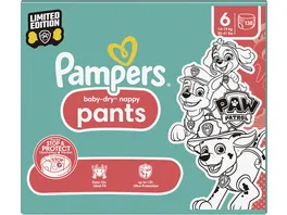 Pampers Baby Dry Pants Paw Patrol Windeln Gr 6 Extra Large 14 19kg Monatsbox
