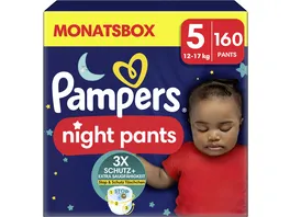 Pampers Baby Dry Windeln Night Pants Gr 5 12 17kg Monatsbox