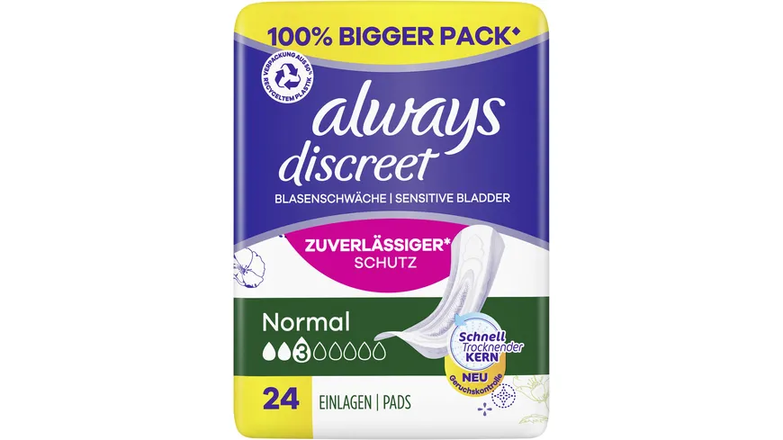 Always Discreet Inkontinenz Normal Big Pack 24 Stück