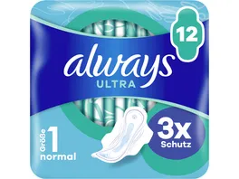 Always ULTRA Damenbinden Normal mit Fluegeln