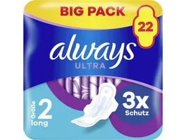 Always ULTRA Damenbinden Long mit Fluegeln BigPack