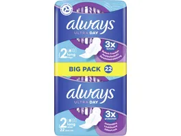 Always ULTRA Damenbinden Long mit Fluegeln BigPack