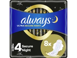 Always ULTRA Damenbinden Secure Night mit Fluegeln