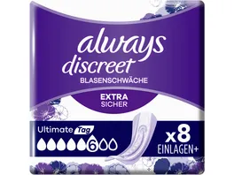 Always Discreet Inkontinenz Ultimate Tag 8 Stueck