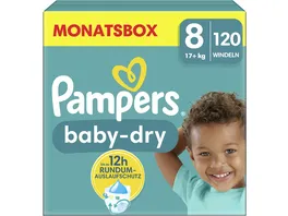 Pampers Baby Dry Gr 8 17 kg Monatsbox