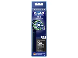 Oral B PRO CROSSACTION Aufsteckbuersten Schwarz 4 Stueck AM