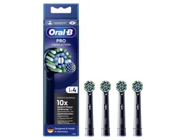 Oral B PRO CROSSACTION Aufsteckbuersten Schwarz 4 Stueck AM