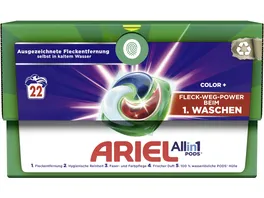 Ariel Colorwaschmittel All in 1 Pods 22WL x 20