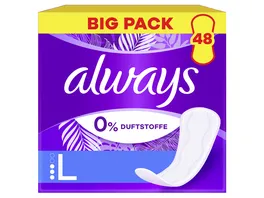 Always DAILY Slipeinlagen Protect Long 0 Duft Farbstoffe BigPack