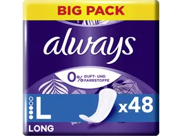 Always DAILY Slipeinlagen Protect Long 0 Duft Farbstoffe BigPack