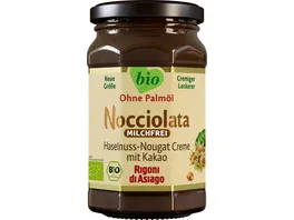 Nocciolata Bio Haselnuss Nougat Creme mit Kakao
