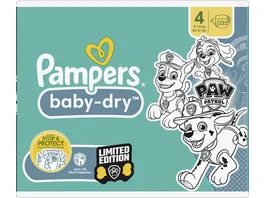 Pampers Baby Dry Paw Patrol Windeln Gr 4 Maxi 9 14kg MonatsBox