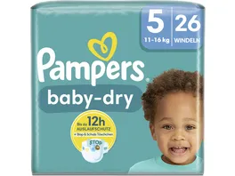 Pampers Baby Dry mit Stop Schutz Taeschchen