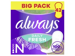 always Slipeinlagen Daily Fresh Normal pflanzenbasiert