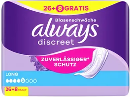 Always Discreet Inkontinenz Einlagen Long