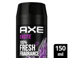 AXE Bodyspray Excite ohne Aluminiumsalze 150 ml Dose