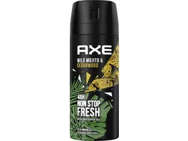 Axe Bodyspray Wild Green Mojito Cedarwood ohne Aluminiumsalze 150ml