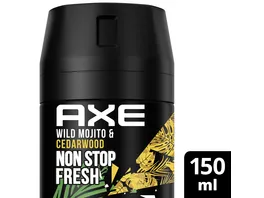AXE Bodyspray Wild Green Mojito Cedarwood ohne Aluminiumsalze 150ml
