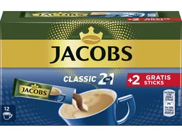 Jacobs Classic 2 in 1 Kaffee Instant Sticks