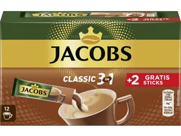 Jacobs Classic 3 in 1 Kaffee Instant Sticks