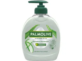 Palmolive Seife Hygiene Plus Sensitive Aloe Vera schuetzt vor Bakterien und ist auch fuer sensible Haut geeignet