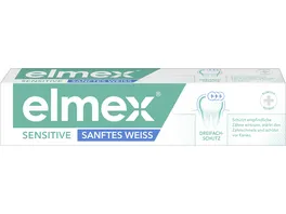 elmex Zahnpasta Sensitive Sanftes Weiss zur sanften Zahnaufhellung