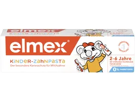 elmex Kinderzahnpasta 2 6 Jahre kindgerechte Zahnreinigung fuer hochwirksamen Kariesschutz mit Aminfluorid