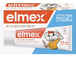 elmex Kinderzahnpasta 2 6 Jahre kindgerechte Zahnreinigung fuer hochwirksamen Kariesschutz mit Aminfluorid