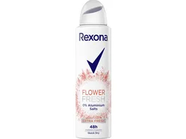 Rexona Deospray Flower Fresh 0 Aluminiumsalze fuer 48 Stunden Schutz 150 ml
